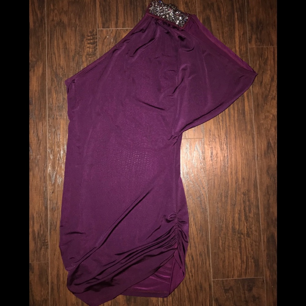 One shoulder Beaded Top